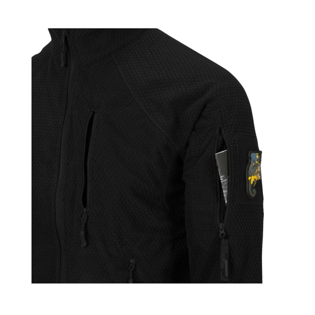 Флісова кофта Helikon Alpha Tactical Black