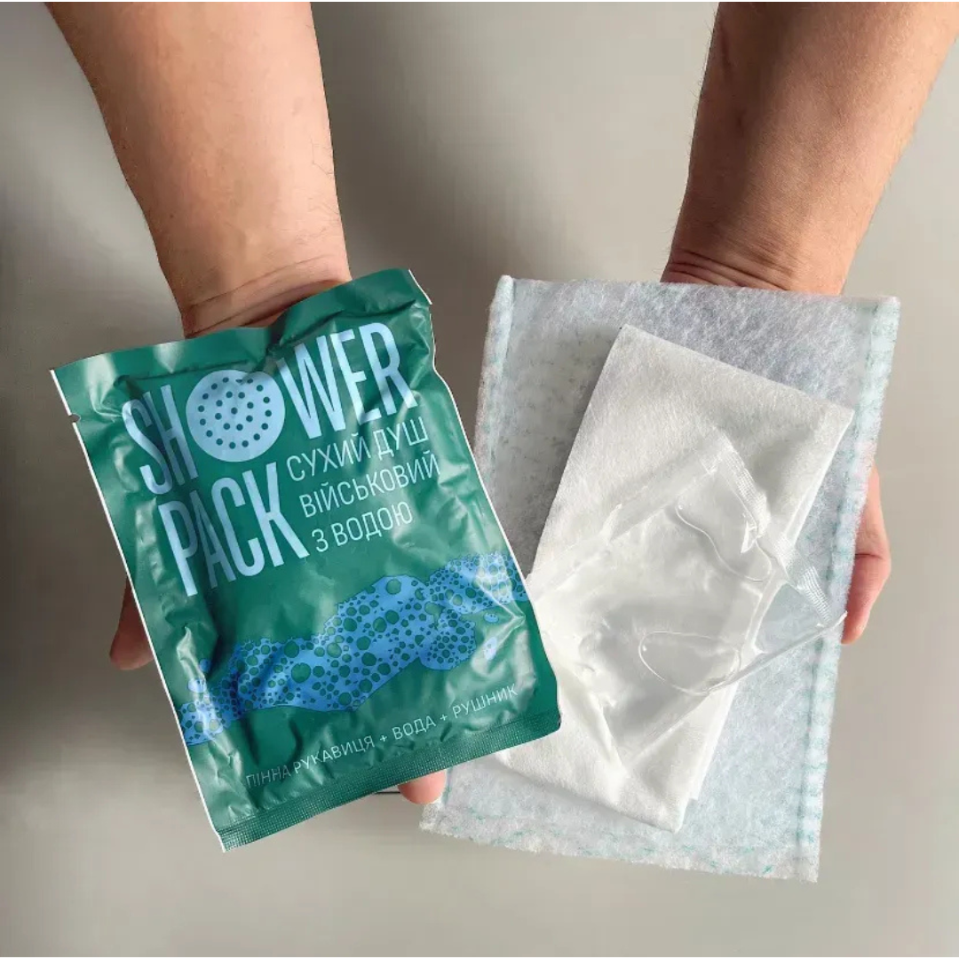Сухий душ військовий з водою SHOWER PACK