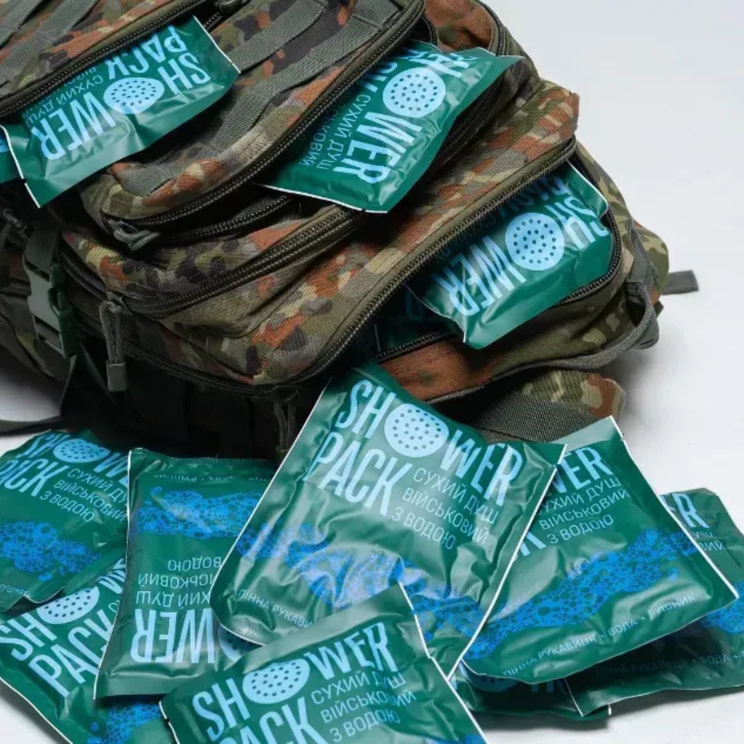 Сухий душ військовий з водою SHOWER PACK