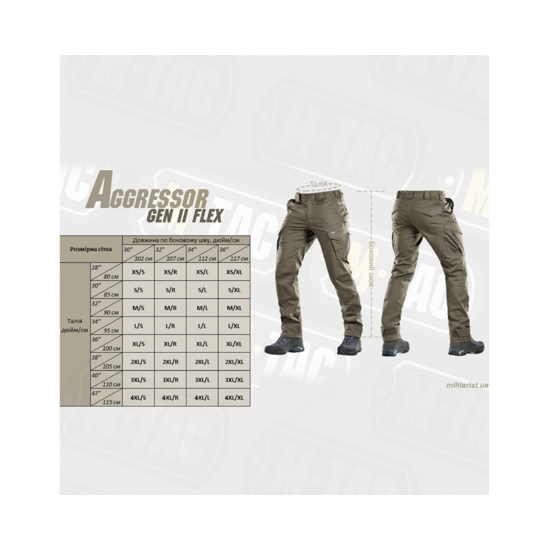 M-Tac штани Aggressor Gen ІІ Flex Dark Olive