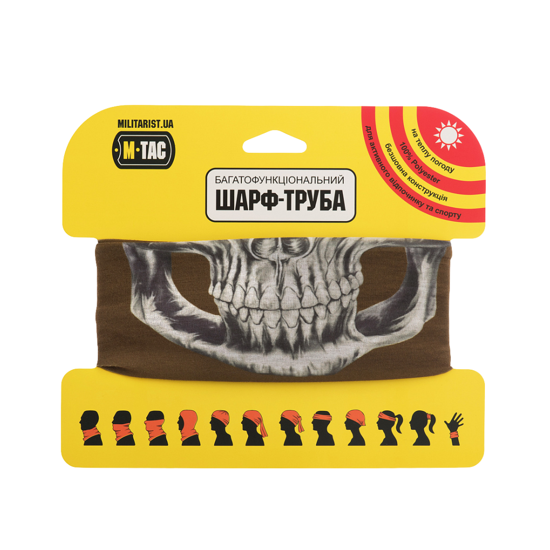 M-Tac шарф-труба полегшенний Reaper Skull Coyote