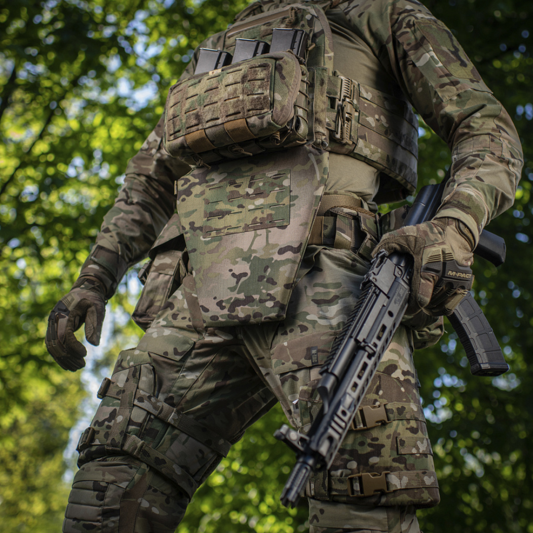 M-Tac фартух протиуламковий з балістичним пакетом 2 клас Laser Cut Multicam